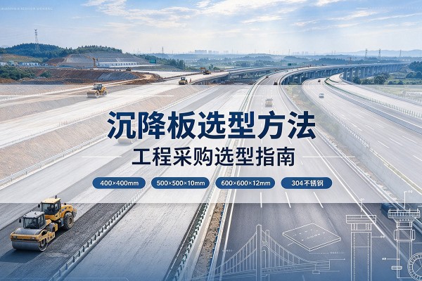 高要沉降板选择方法